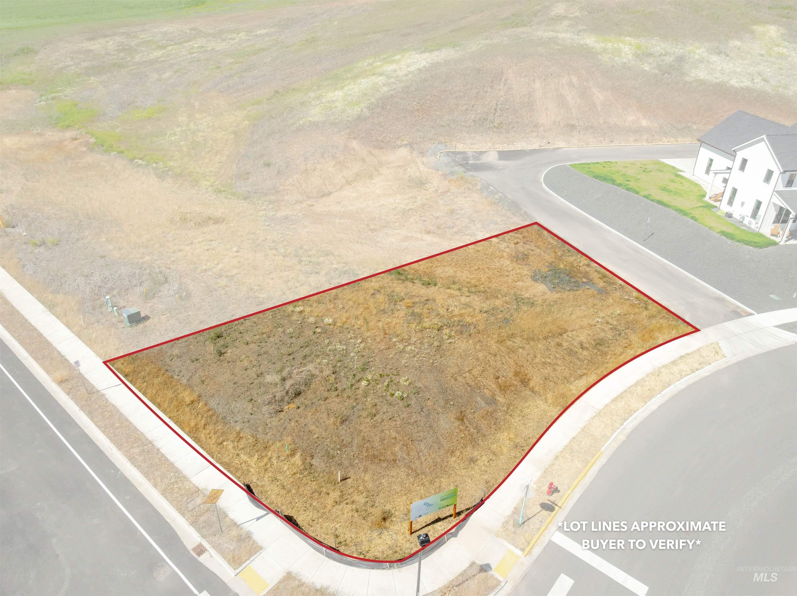 9 Tbd Conestoga Street Moscow, ID 83843 - Photo 10 of 12 Aerial view of property and surrounding area with property boundaries highlighted