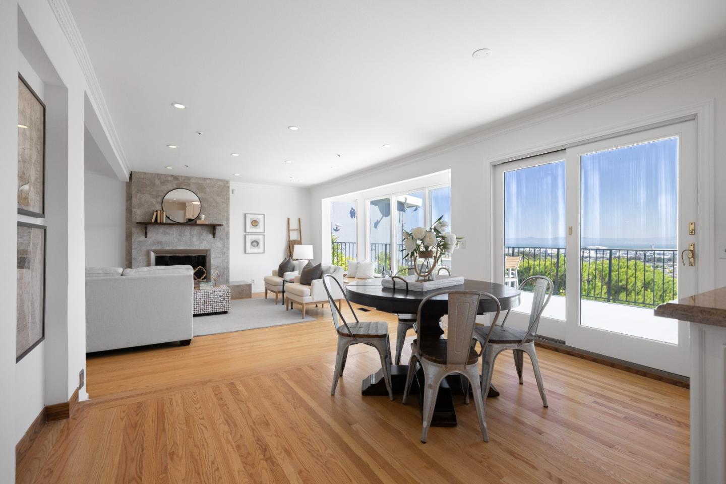 866 Morningside Drive Millbrae, CA 94030 - Photo 16 of 57 a view of a dining room with furniture window and wooden floor