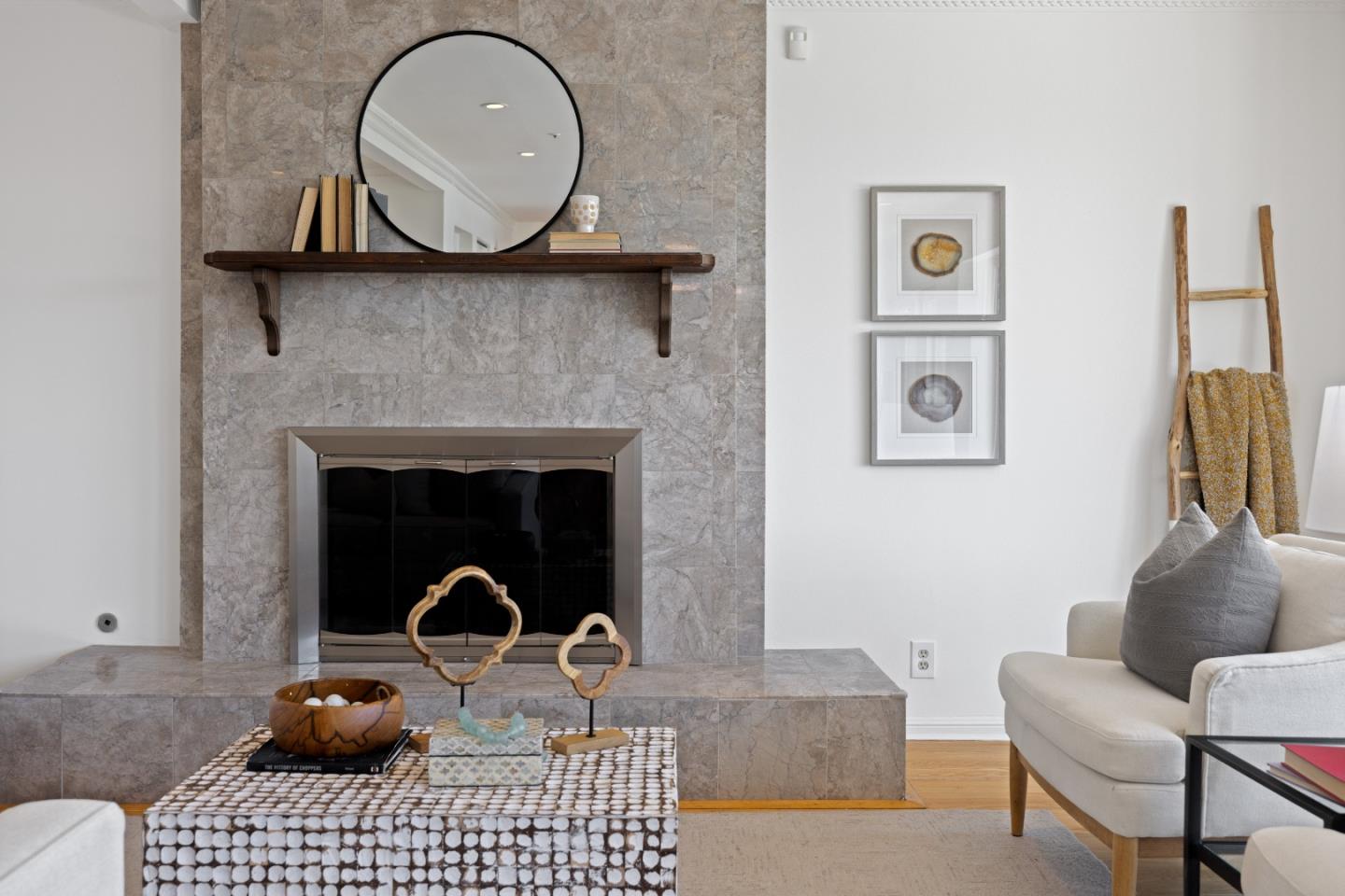 866 Morningside Drive Millbrae, CA 94030 - Photo 18 of 57 a view of living room with furniture and a fireplace