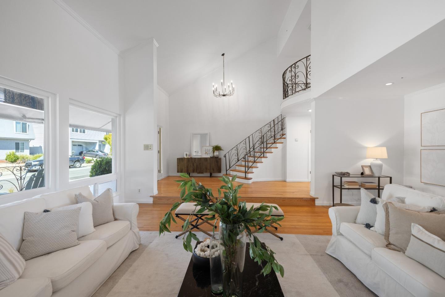 866 Morningside Drive Millbrae, CA 94030 - Photo 6 of 57 a living room with furniture and wooden floor