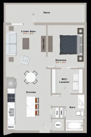 $1,599 | 1777 Peachtree Street Northeast, Unit 614, Atlanta, GA 30309