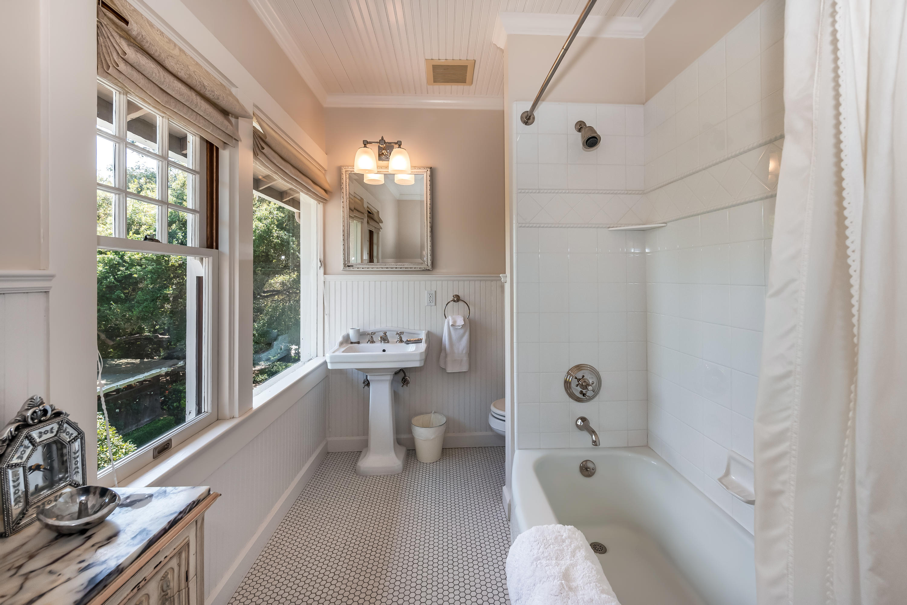 287 Middle Montecito Ca Montecito, CA 93108 - Photo 18 of 25 a bathroom with a sink toilet tub and shower