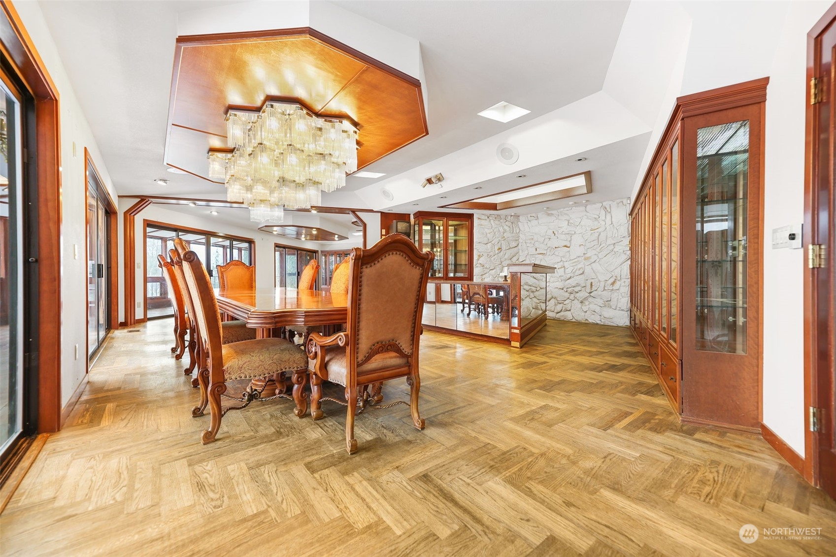33600 132nd Street Southeast Sultan, WA 98294 - Photo 15 of 40 a view of a dining room with furniture and chandelier