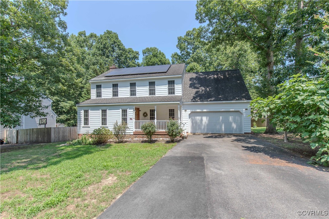 4728 Treely Road Chester, VA 23831 - Photo 36 of 38 a front view of a house with a yard and trees