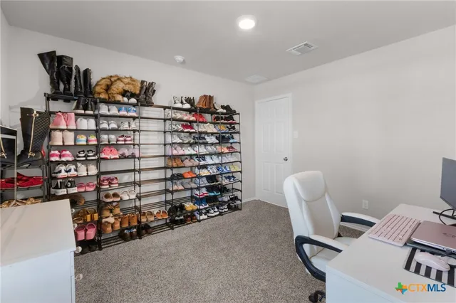 a view of a rack on the wall