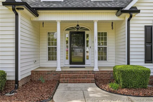 a front view of a house