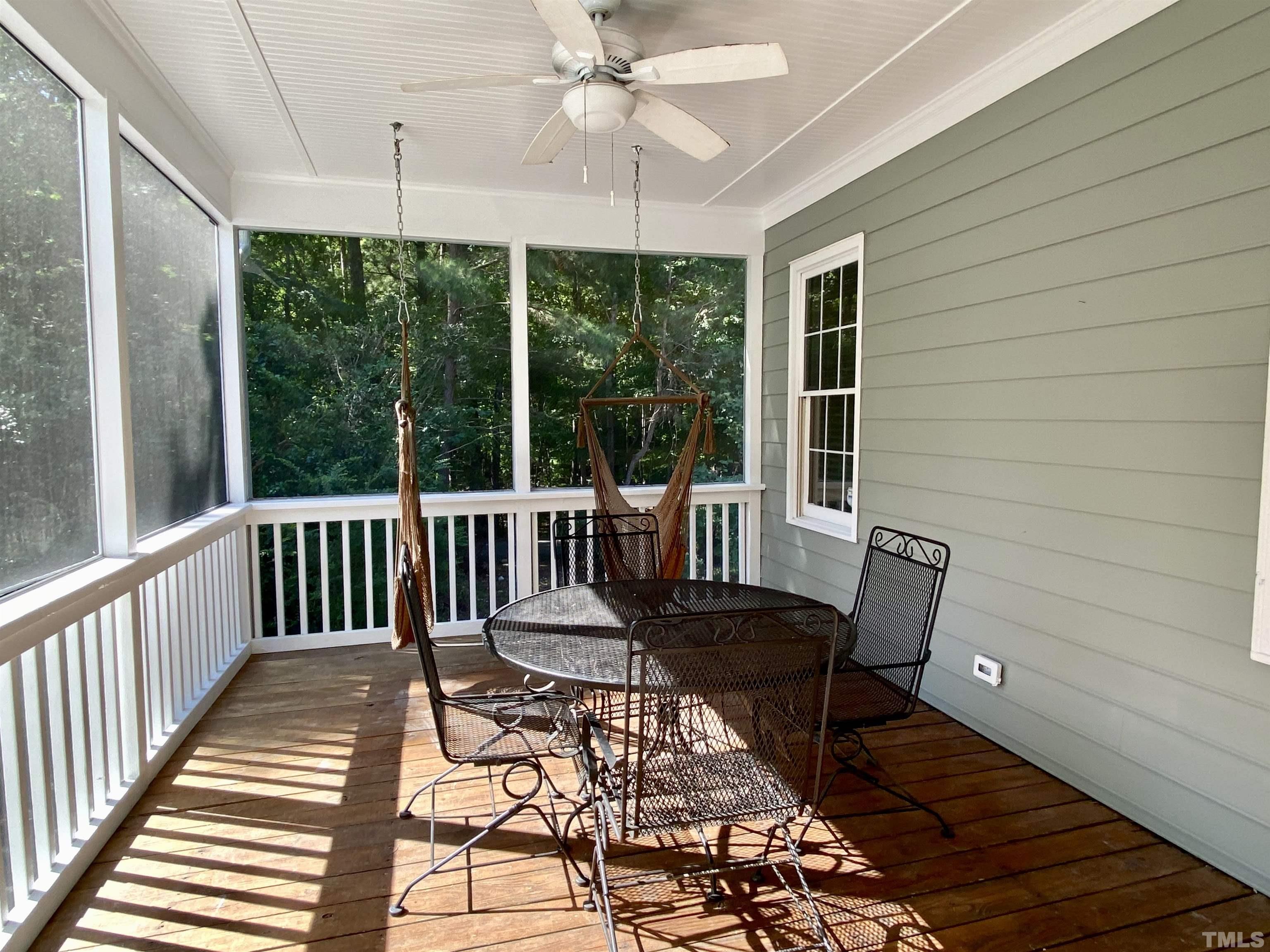 302 Bebington Drive Cary, NC 27513 - Photo 24 of 27 a view of a chairs and table in the balcony