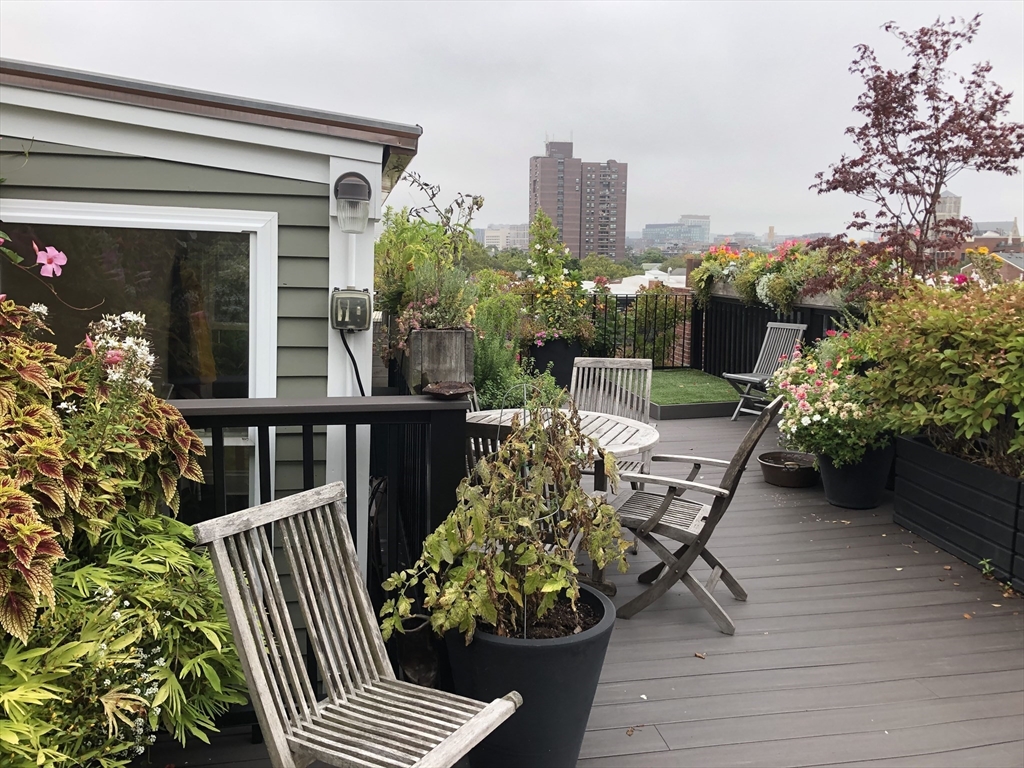 69 Rutland Street, Unit 3 Boston, MA 02118 - Photo 37 of 39 a view of a porch with furniture and a potted plant