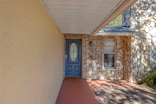 a front view of a house with windows