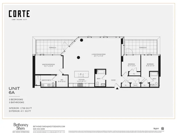 $3,450,000 | 21-30 44th Drive, Unit 6A | Long Island City