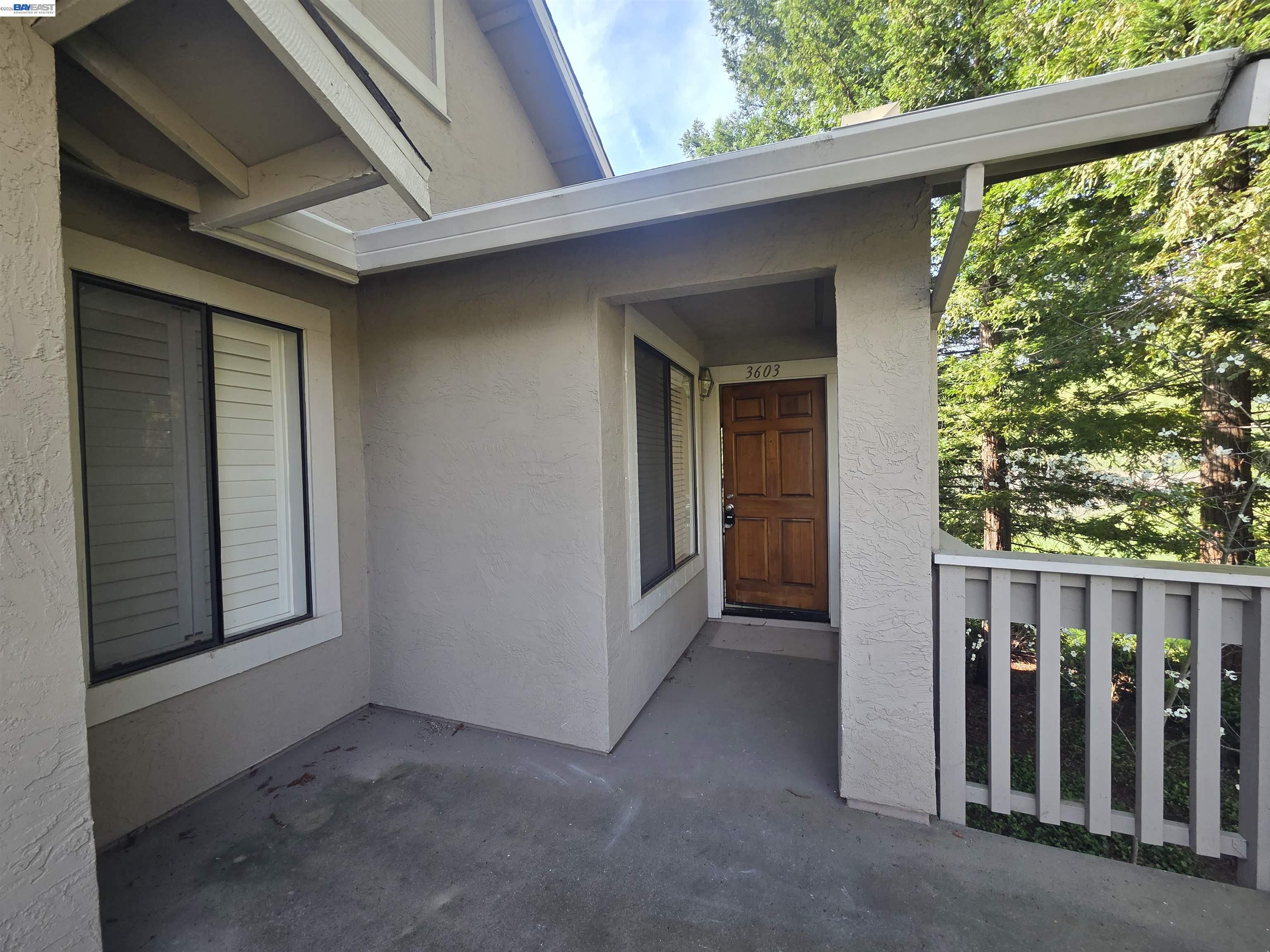 a view of a porch