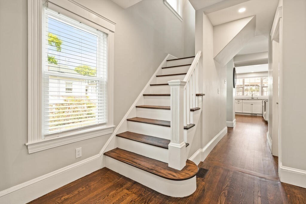 43 Guild Street Medford, MA 02155 - Photo 2 of 33 a view of entryway and hall with wooden floor