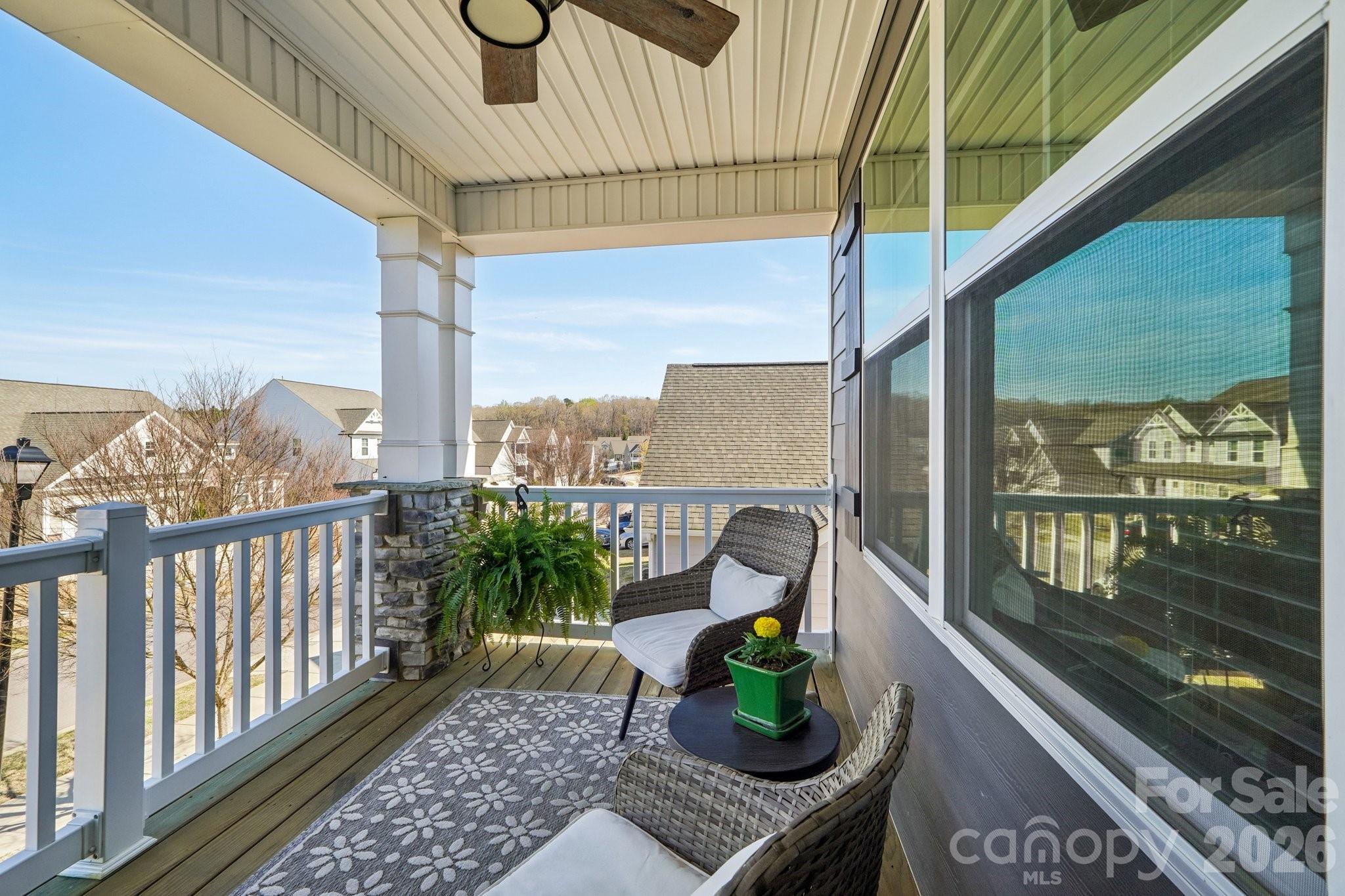 4093 Clapton Drive Lancaster, SC 29720 - Photo 33 of 48 a view of balcony with couch