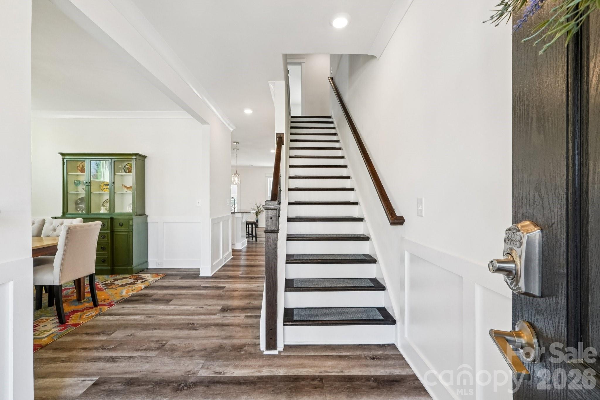 4093 Clapton Drive Lancaster, SC 29720 - Photo 5 of 48 a view of entryway and hall with wooden floor