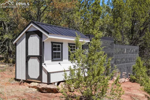 a view of a roof deck
