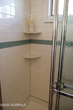 a view of small space with racks on the wall