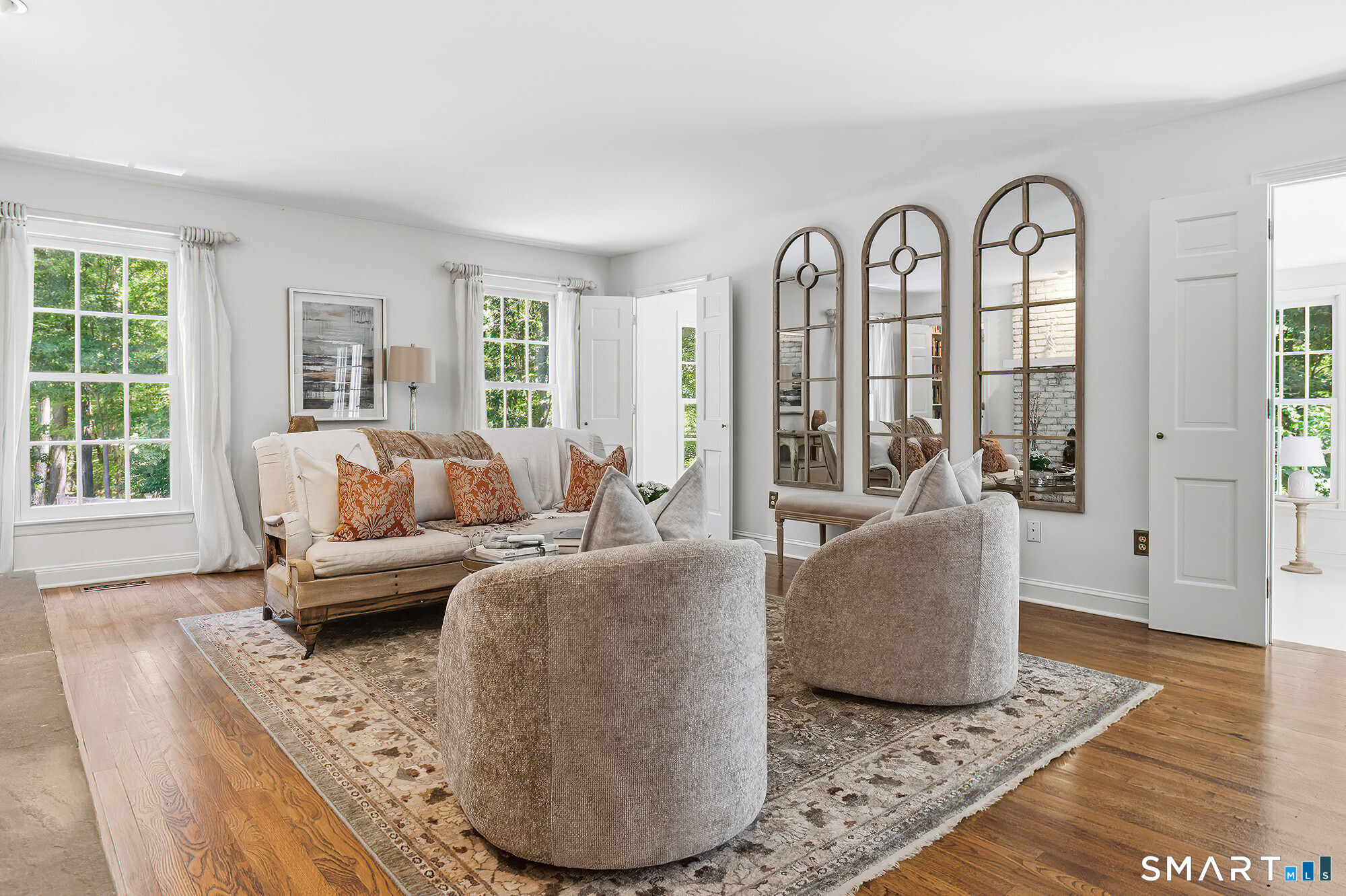 62 Blacksmith Ridge Road Ridgefield, CT 06877 - Photo 5 of 40 View of Family Room into Sun Room