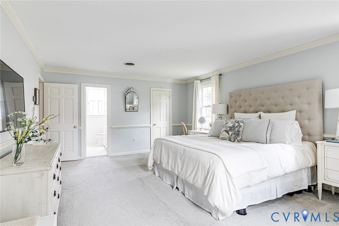 7706 Stuart Hall Road Henrico, VA 23229 - Photo 28 of 50 Carpet, view towards en suite bath and walk in clo