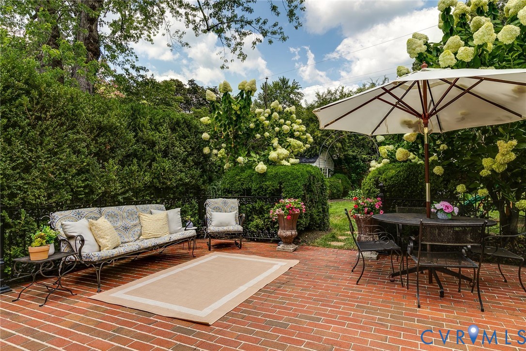 7706 Stuart Hall Road Henrico, VA 23229 - Photo 47 of 50 Has a "secret garden" feel with surrounding shrubs