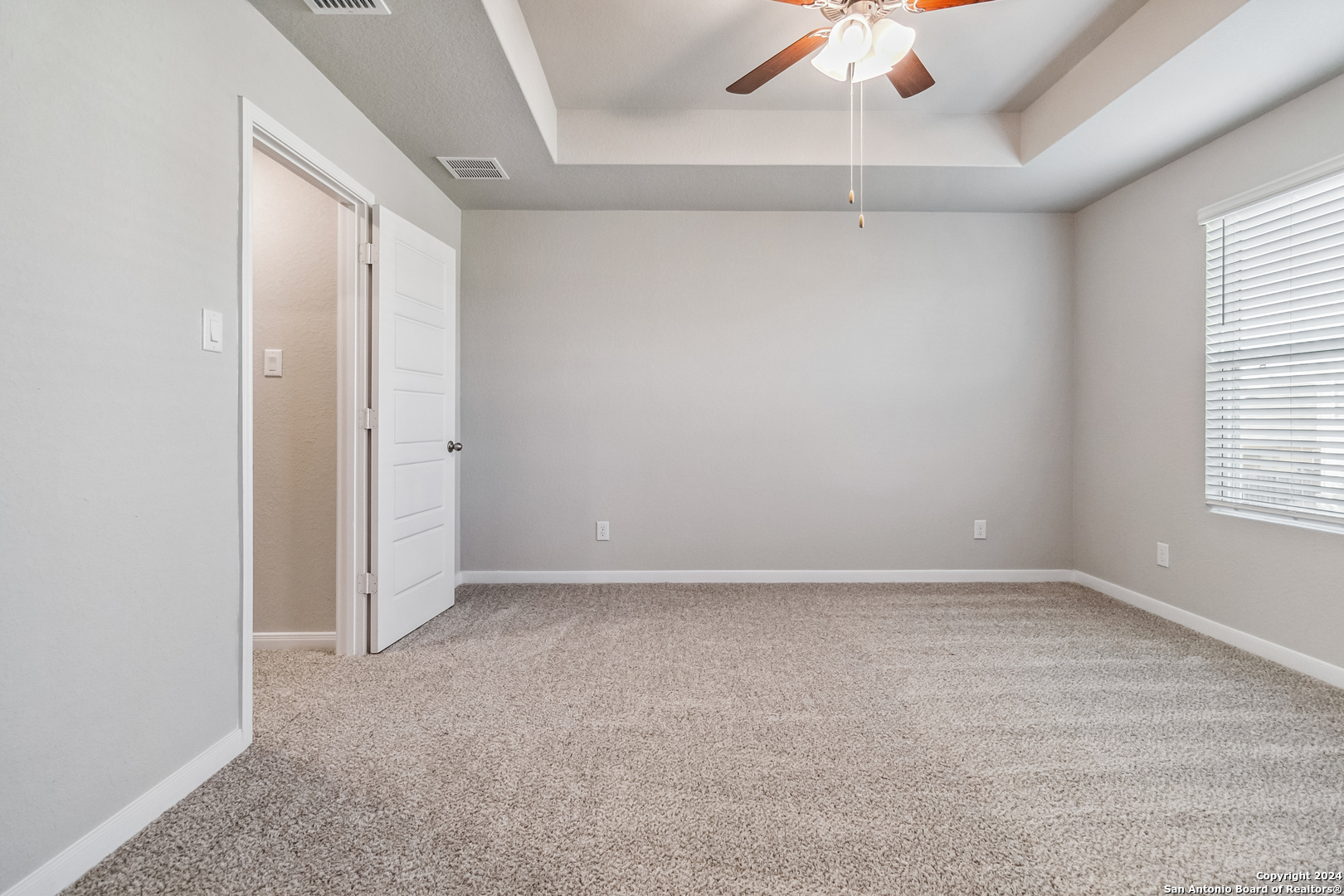 3928 Abbott Pass St. Hedwig, TX 78152 - Photo 25 of 35 an empty room with windows and fan