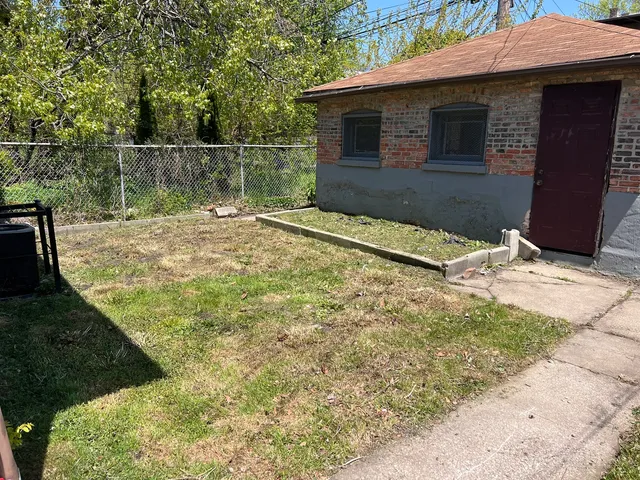 a backyard of a house
