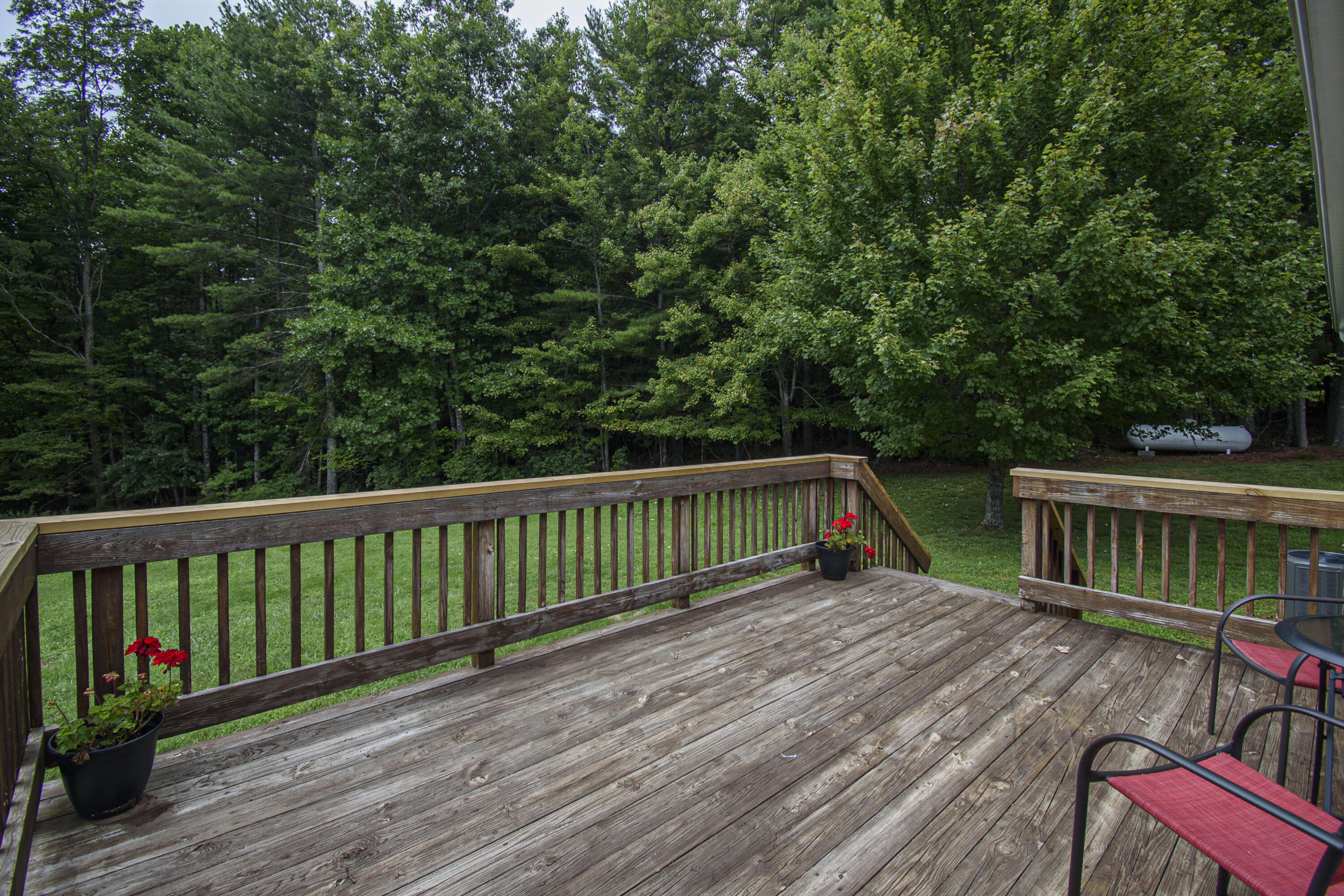 584 Kings Store Road Northeast Floyd, VA 24091 - Photo 8 of 51 a view of balcony with deck and wooden floor