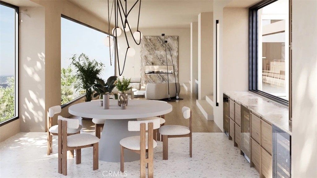 9716 Oak Pass Road Beverly Hills, CA 90210 - Photo 17 of 63 Rendering for an updated look-dinning area