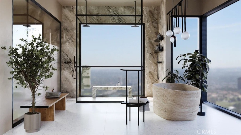 9716 Oak Pass Road Beverly Hills, CA 90210 - Photo 44 of 63 Rendering for an updated look-primary bathroom