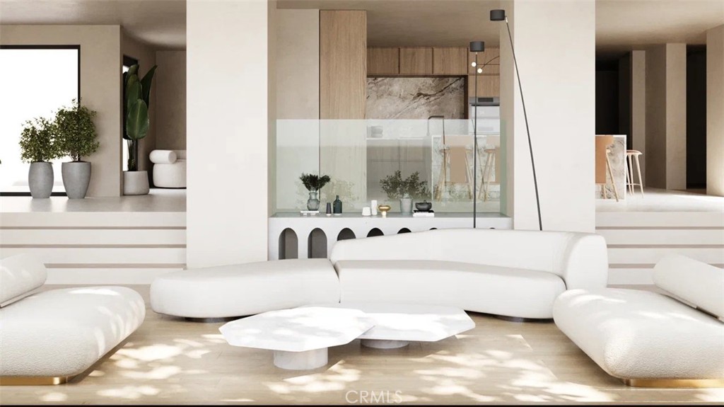 9716 Oak Pass Road Beverly Hills, CA 90210 - Photo 5 of 63 a living room with furniture and a large window