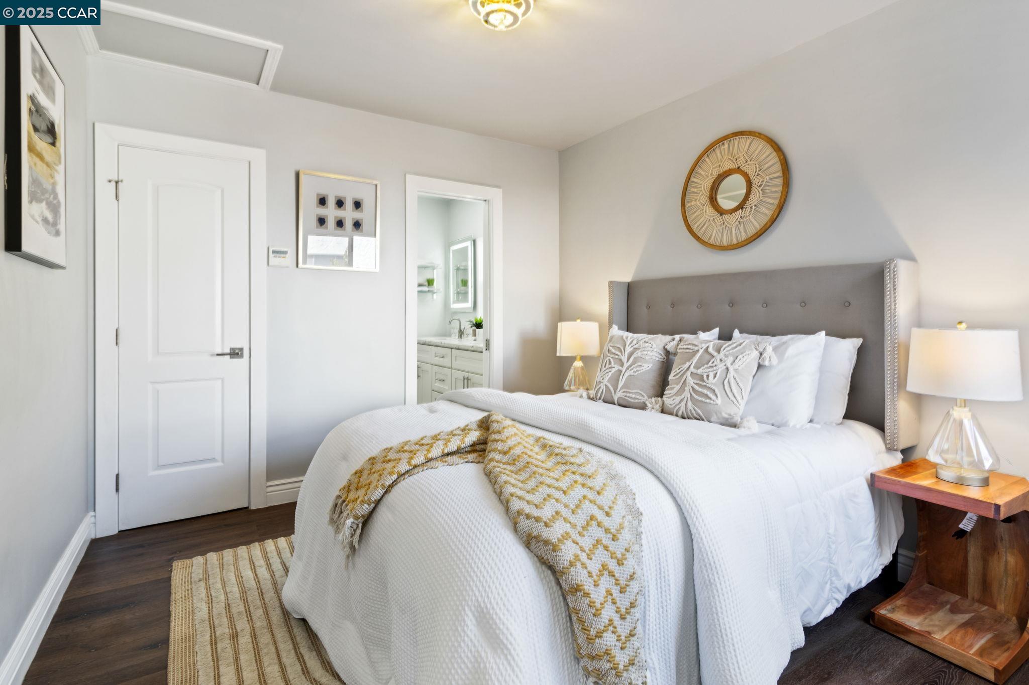 4010 Masterson Street Oakland, CA 94619 - Photo 11 of 27 a bedroom with bed and a window