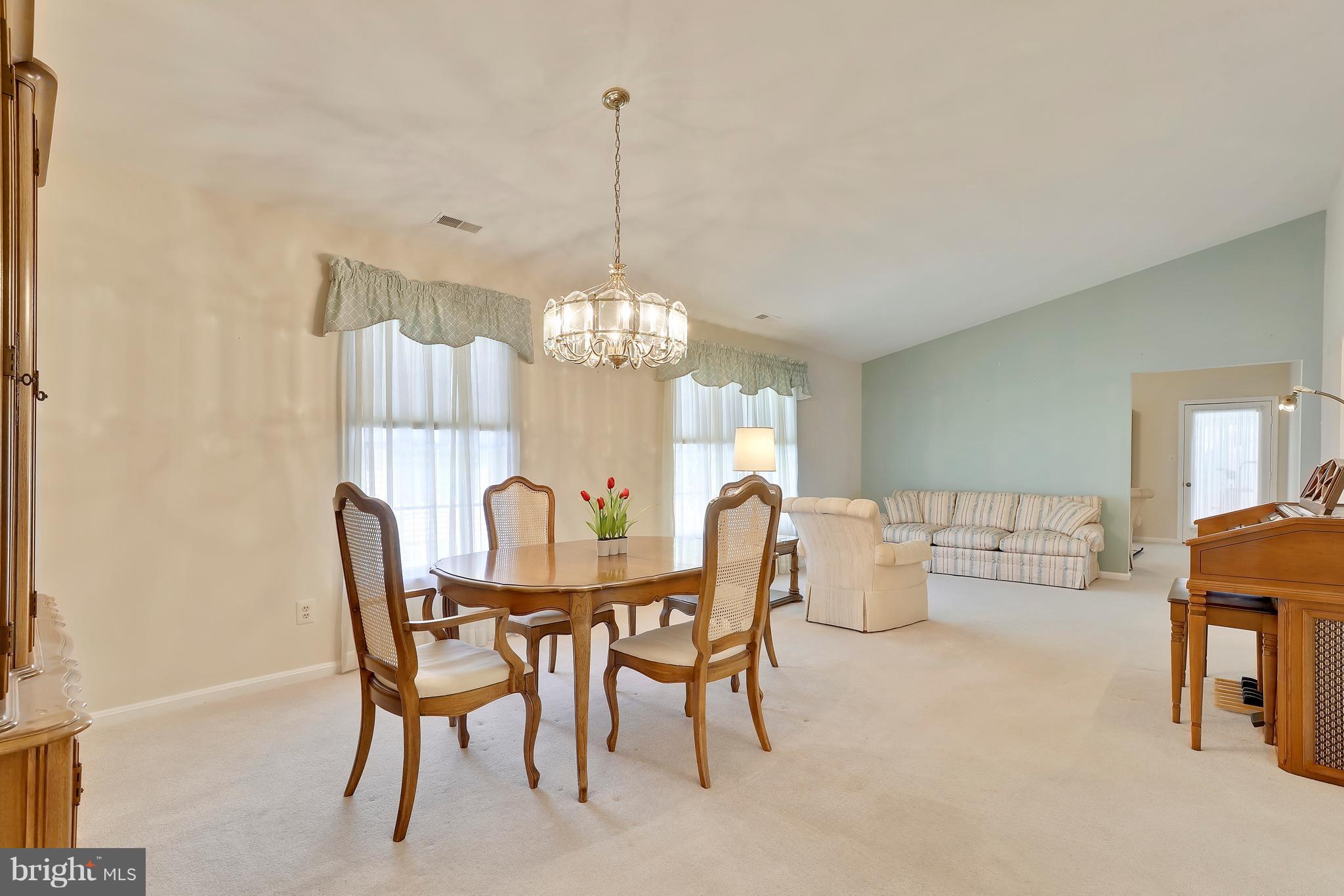 Vaulted Ceilings in Living/Dining rooms