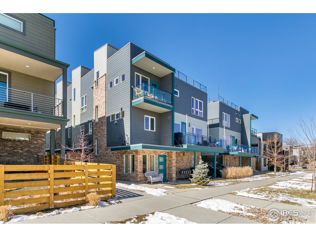 a view of a building with many windows