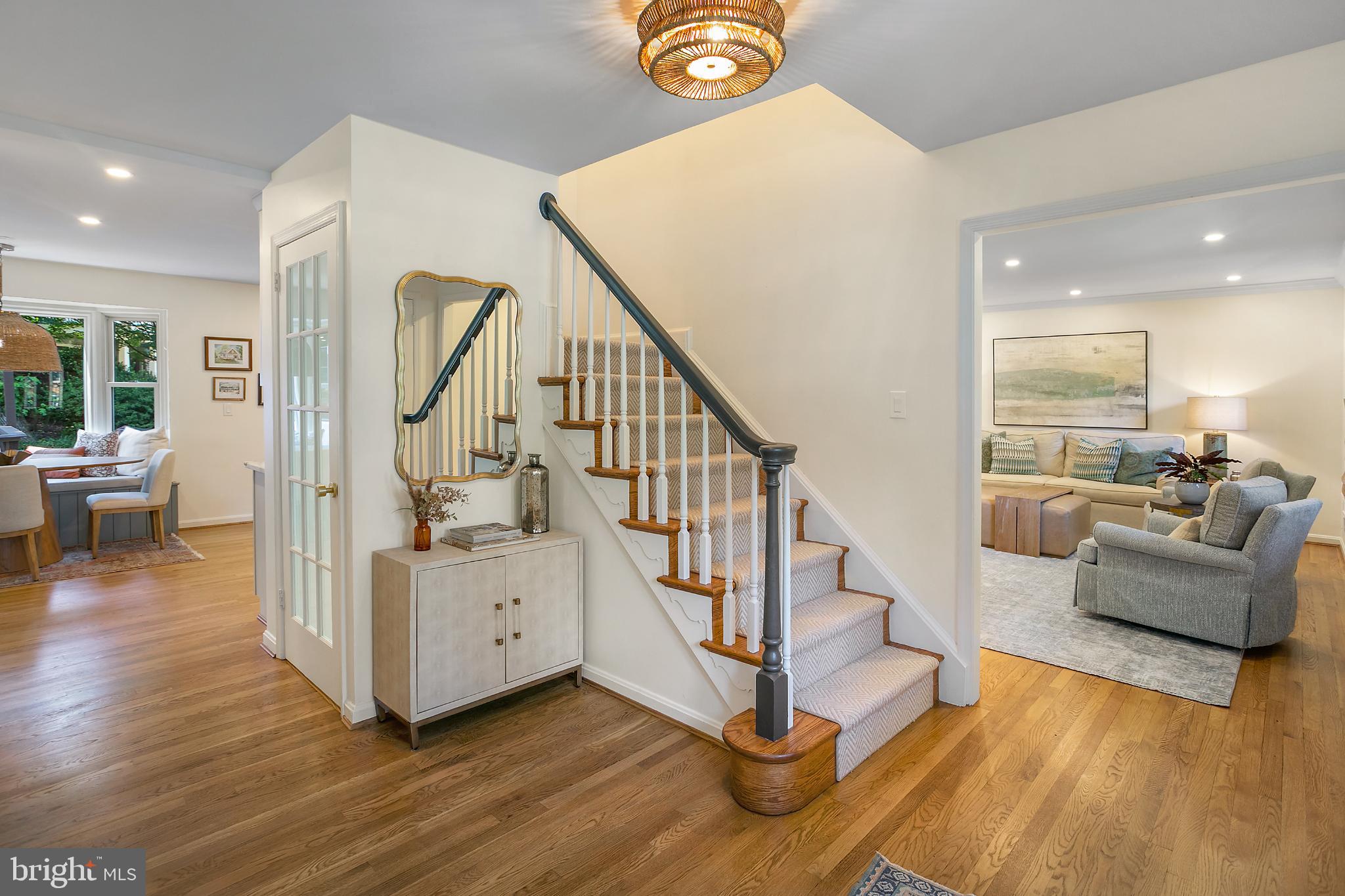 1212 Old Stable Road McLean, VA 22102 - Photo 2 of 33 a view of entryway and hall with wooden floor