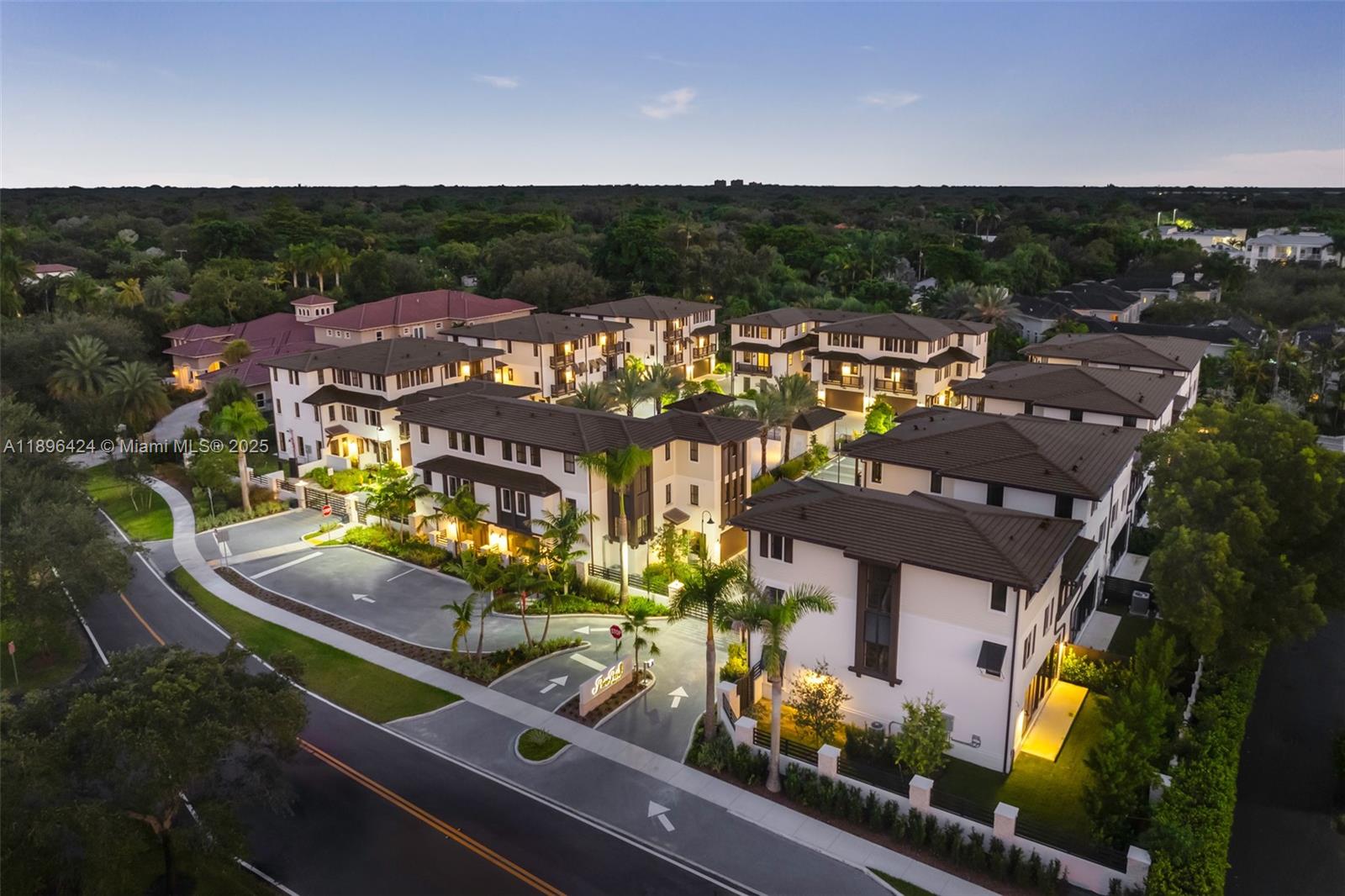 7498 Southwest 100th Street, Unit 8 Pinecrest, FL 33156 - Photo 58 of 61 a view of a city with an outdoor space