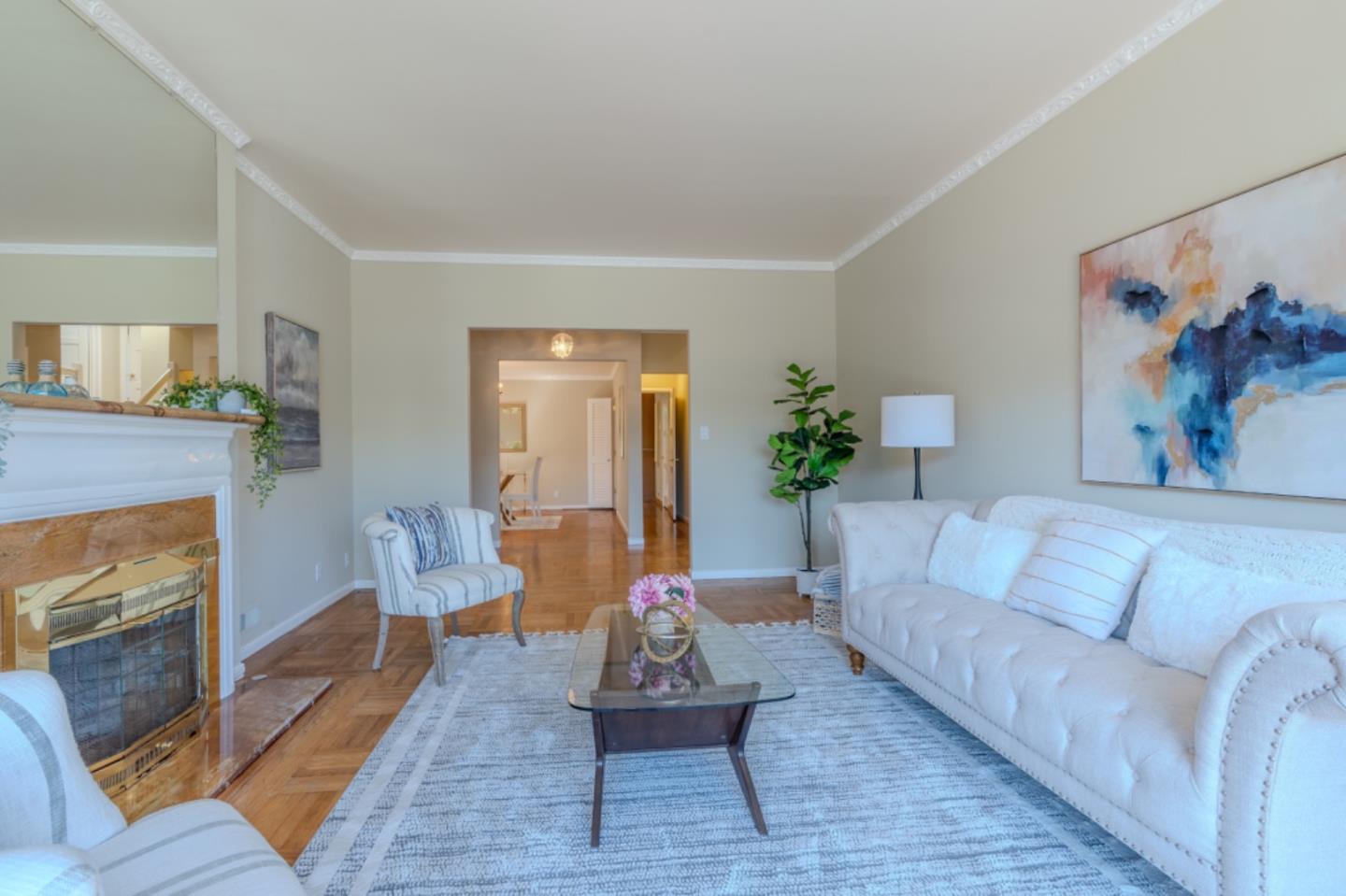 67 Cliffside Drive Daly City, CA 94015 - Photo 7 of 37 a living room with furniture and a fireplace