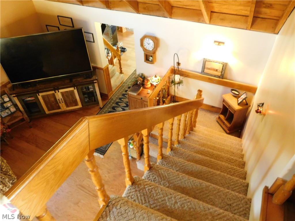 1404 Jericho Road Walker, WV 26180 - Photo 10 of 30 Back out to the landing and looking down into the Living Room space.