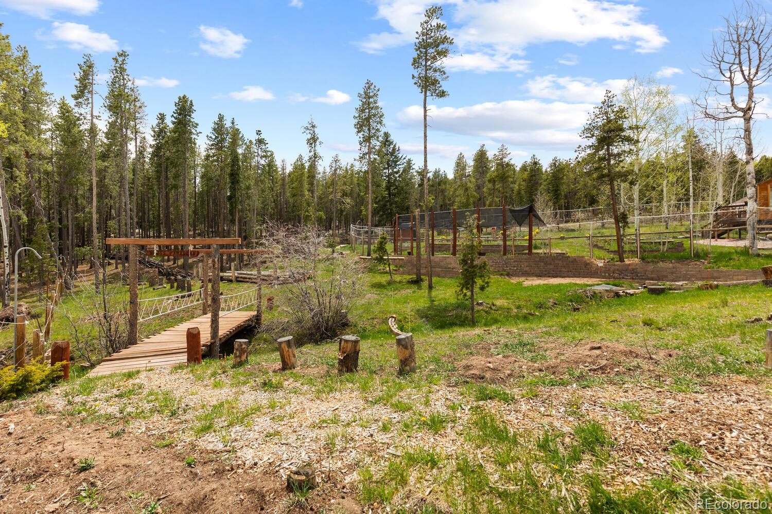 8600 South Warhawk Road Conifer, CO 80433 - Photo 34 of 50 a view of a park with swings