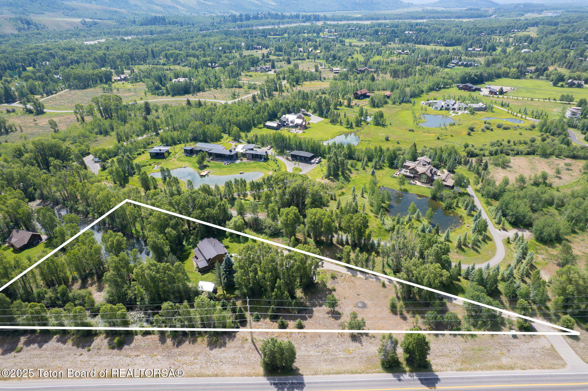 3760 Moose Wilson Road Wilson, WY 83014 - Photo 29 of 30 Aerial view of property