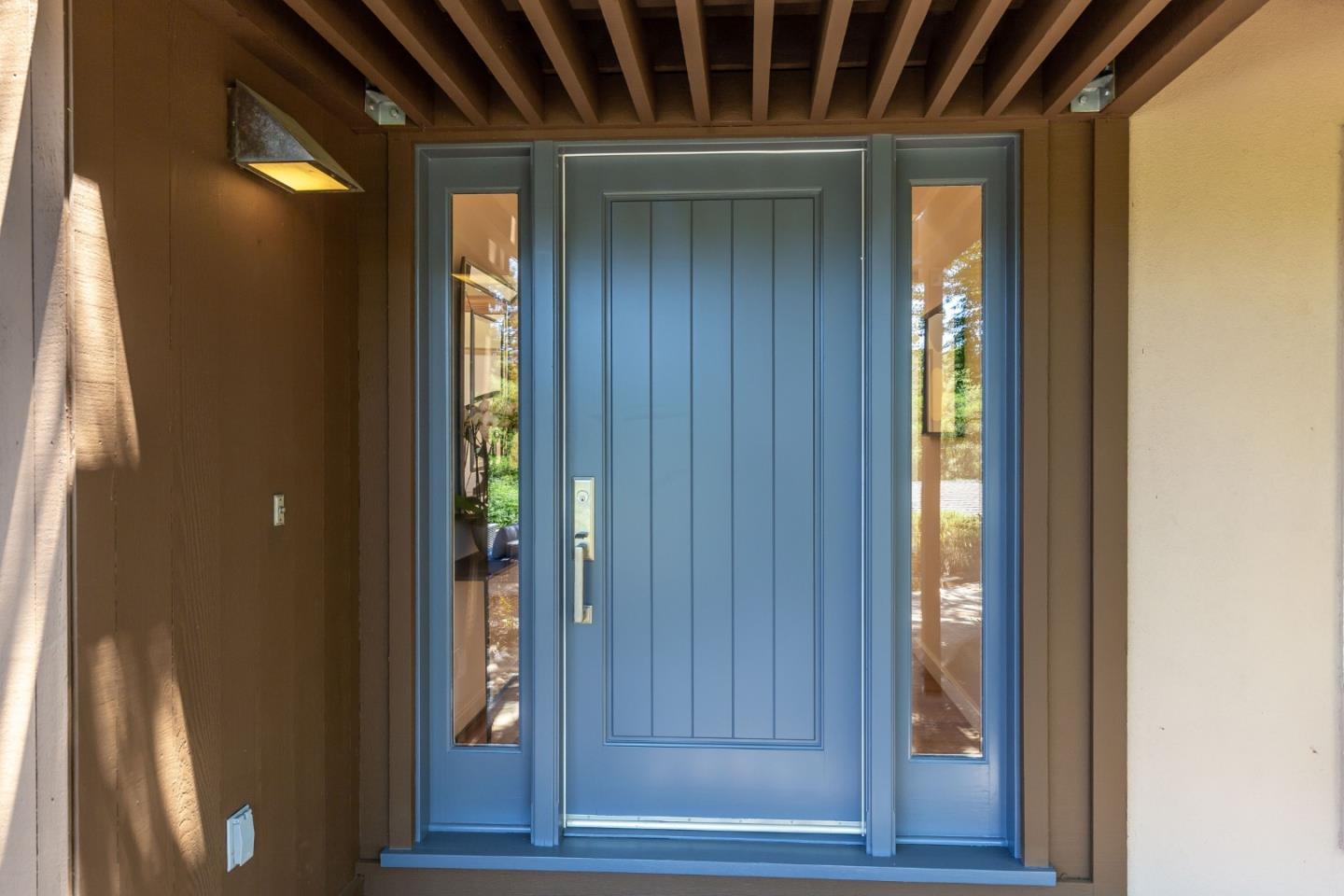 166 Sausal Drive Portola Valley, CA 94028 - Photo 4 of 26 a view of an entryway of wooden floor