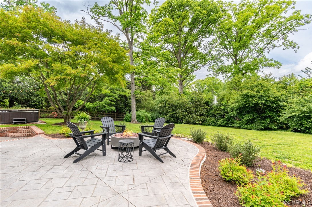 8908 Brieryle Road Henrico, VA 23229 - Photo 42 of 50 a view of backyard with swimming pool and patio