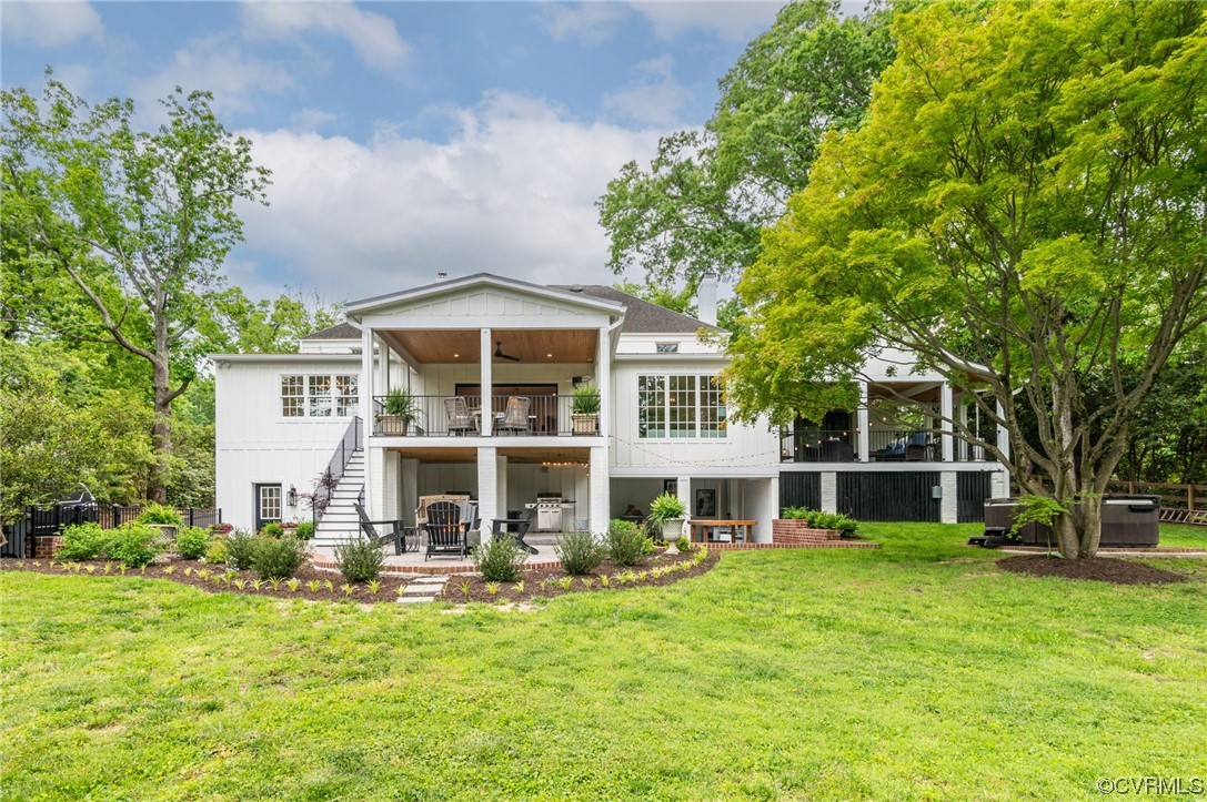 8908 Brieryle Road Henrico, VA 23229 - Photo 45 of 50 a front view of a house with a yard table and chairs