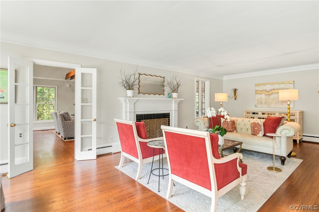 8908 Brieryle Road Henrico, VA 23229 - Photo 6 of 50 a living room with furniture and a fireplace