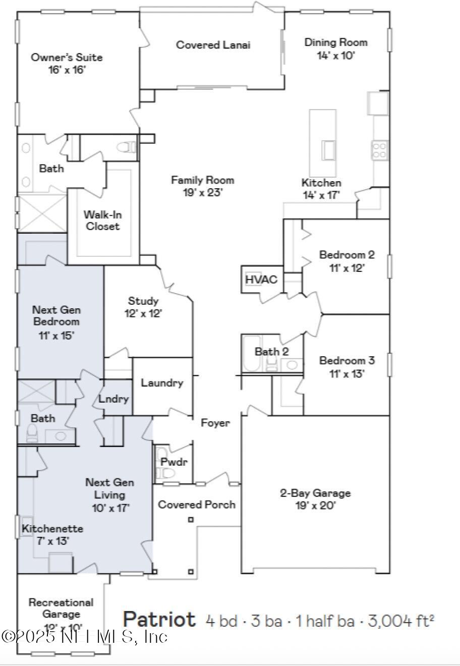 157 Renwick Parkway St. Augustine, FL 32095 - Photo 44 of 44 Floor Plan