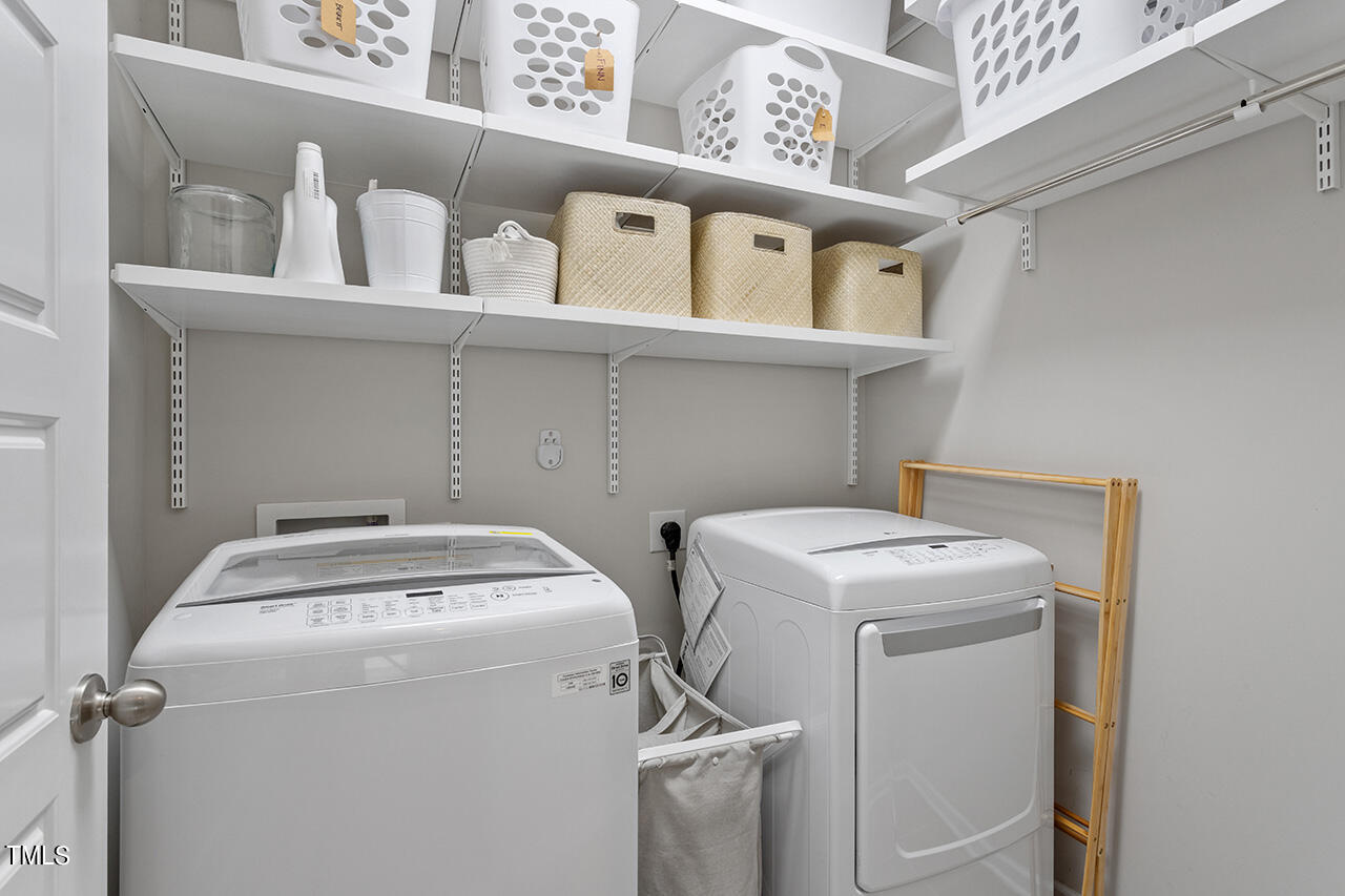 1616 Upper Park Road Wake Forest, NC 27587 - Photo 15 of 20 a utility room with dryer and washer