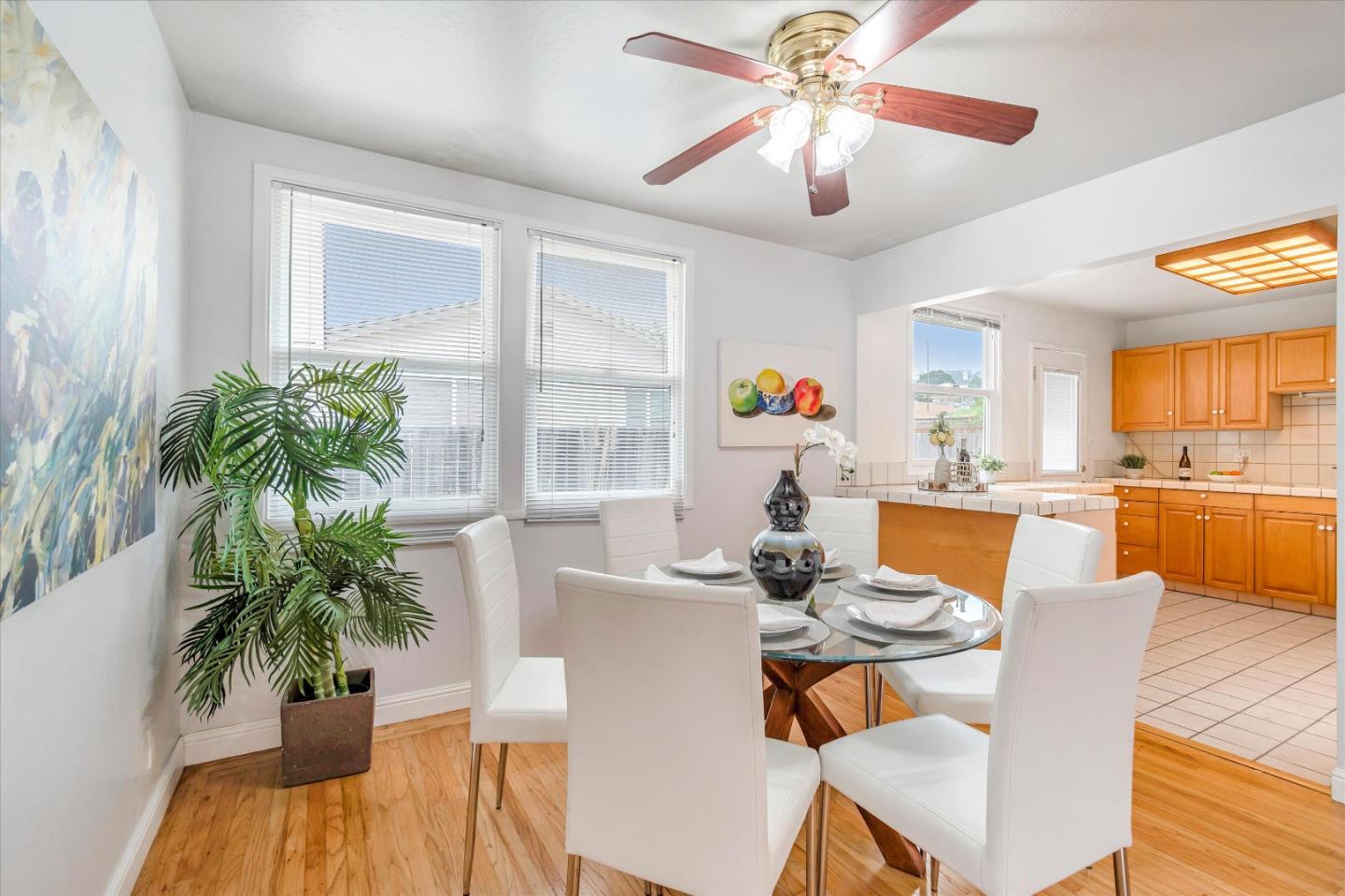 1159 De Solo Drive Pacifica, CA 94044 - Photo 23 of 45 a view of a dining room with furniture window and wooden floor