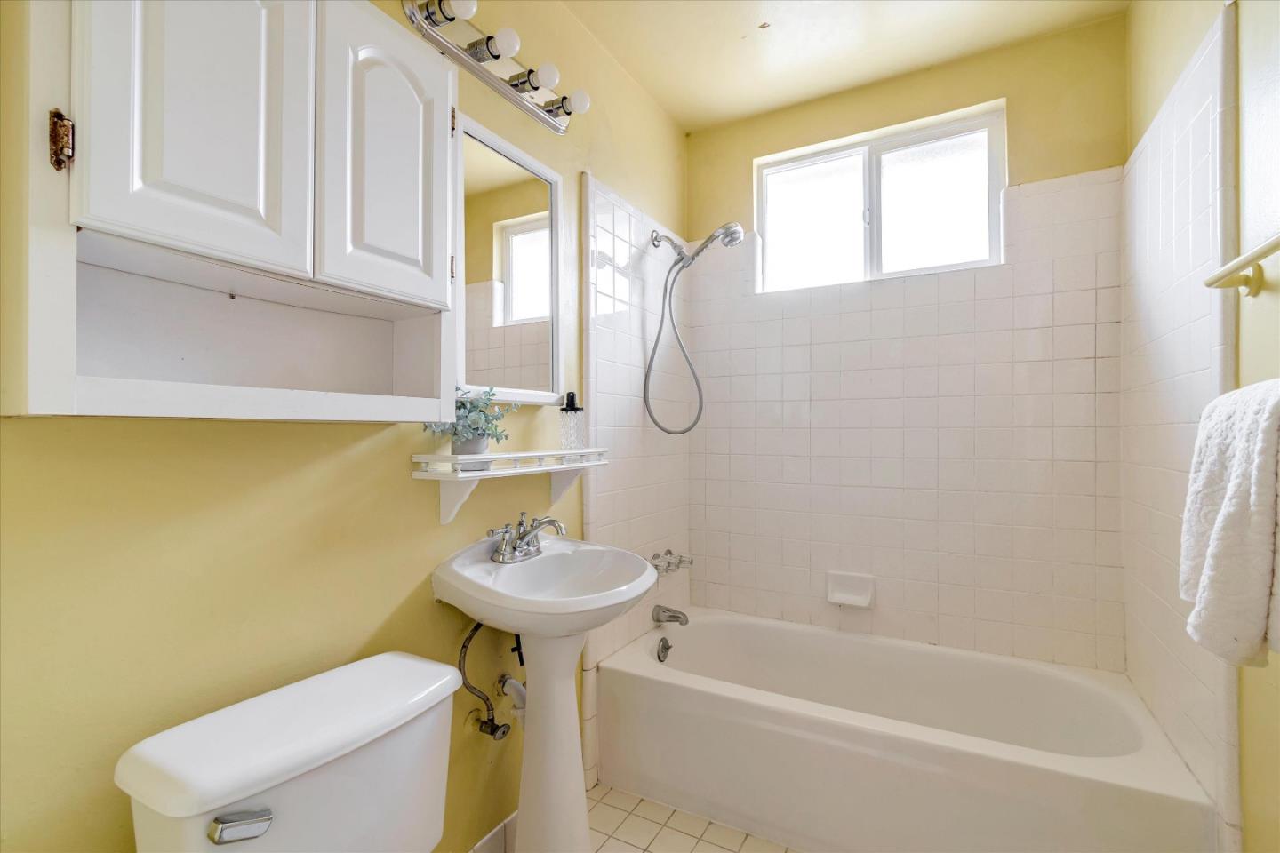 1159 De Solo Drive Pacifica, CA 94044 - Photo 38 of 45 a bathroom with a sink a toilet and bathtub