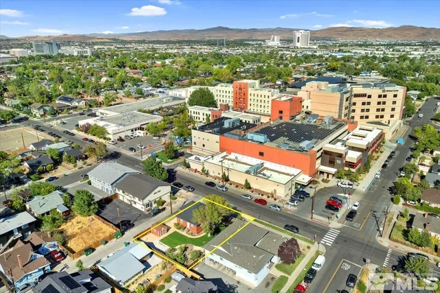 an aerial view of multiple house