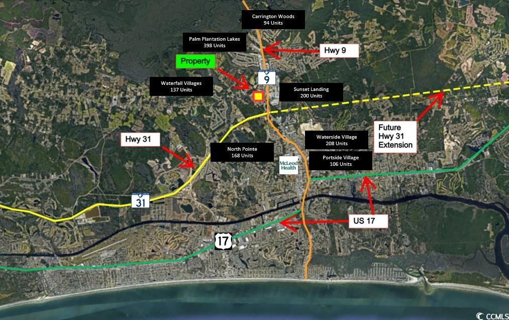 2610 Highway 9 East Little River, SC 29566 - Photo 4 of 4 Map / location