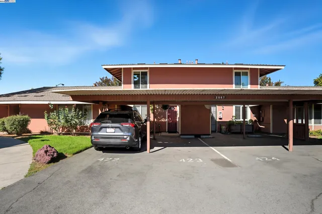 a car parked in front of house