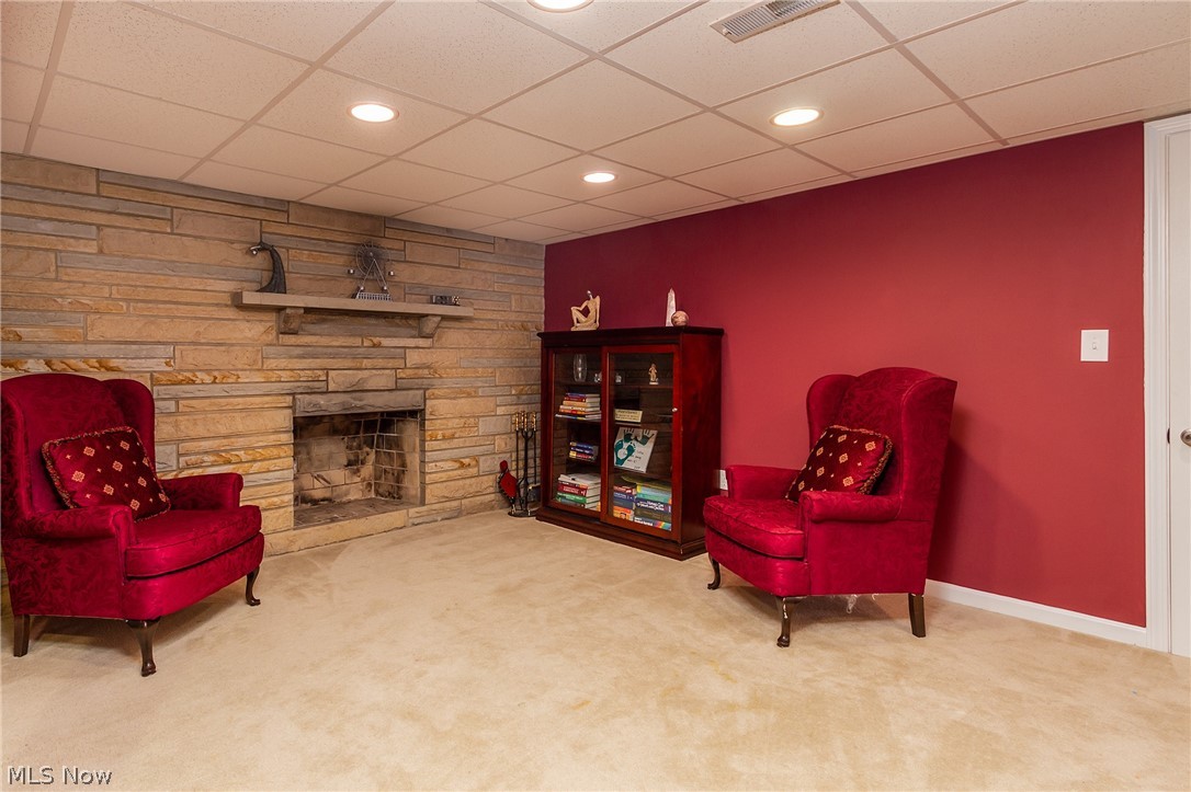 3011 Hearthstone Road Cleveland, OH 44134 - Photo 25 of 35 Fireplace in basement family room